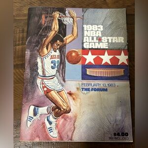 1983 NBA All Star Game Program